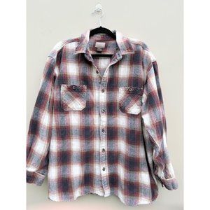 Vintage flannel shirt shacket